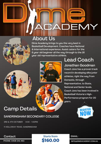 School Holiday Camp & Clinics October 3rd & 4th